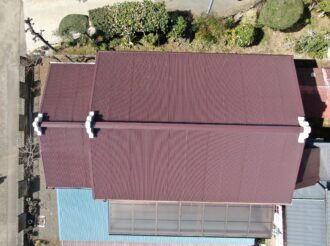 屋根塗装工事（遮熱シリコンプラン）厚木市温水　Y様邸