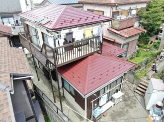 屋根・外壁塗装工事（低汚染・遮熱フッ素プラン）