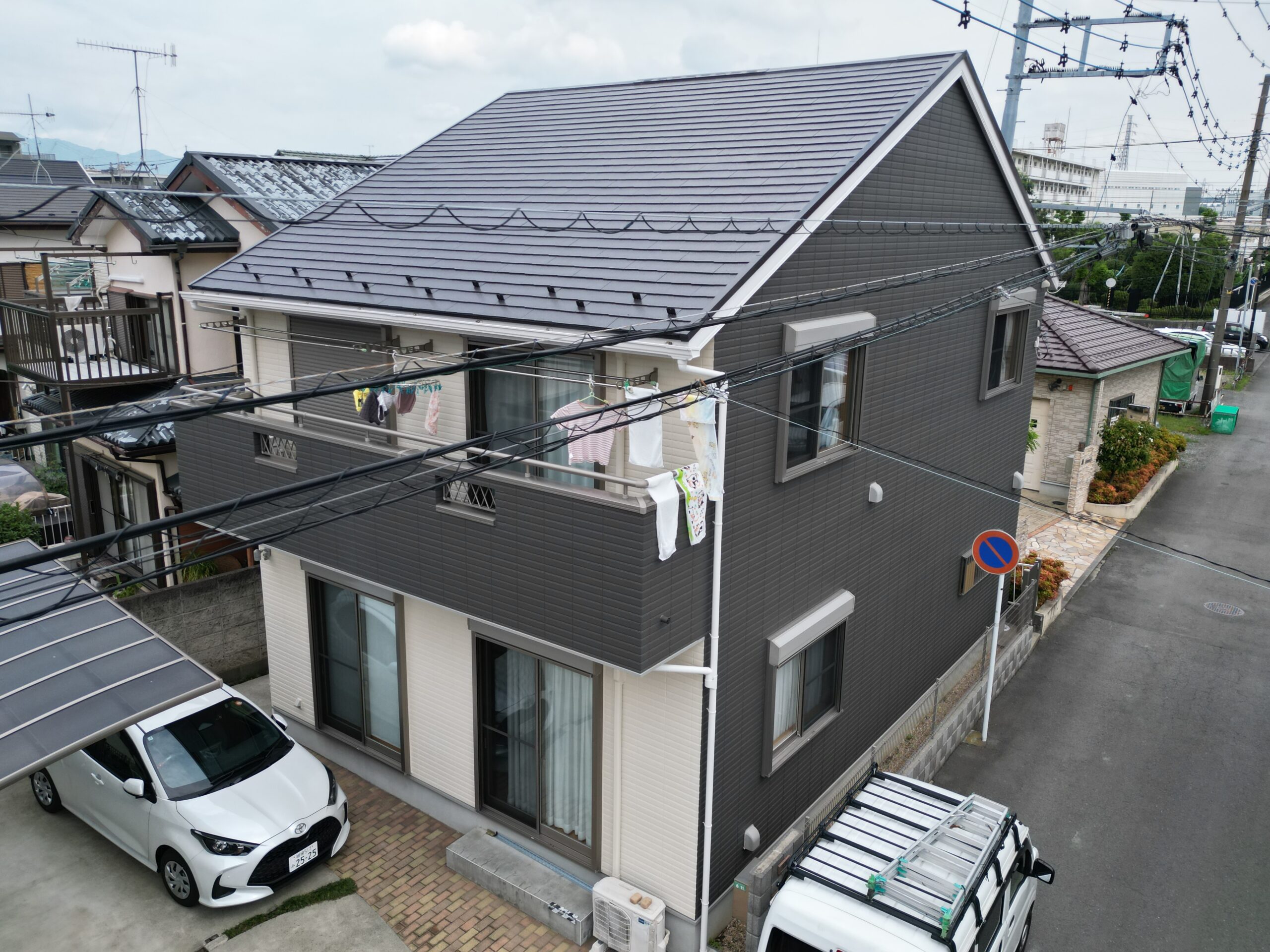 屋根・外壁塗装工事（超低汚染・遮熱ハイクラスシリコンタイプ）厚木市岡田　S様邸