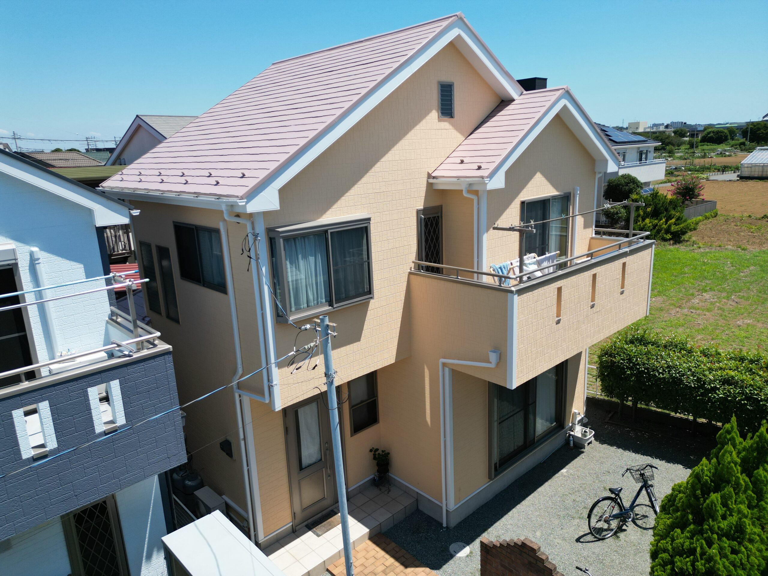 屋根・外壁塗装工事（遮熱ハイクラスシリコンプラン）茅ヶ崎市萩園　H様邸