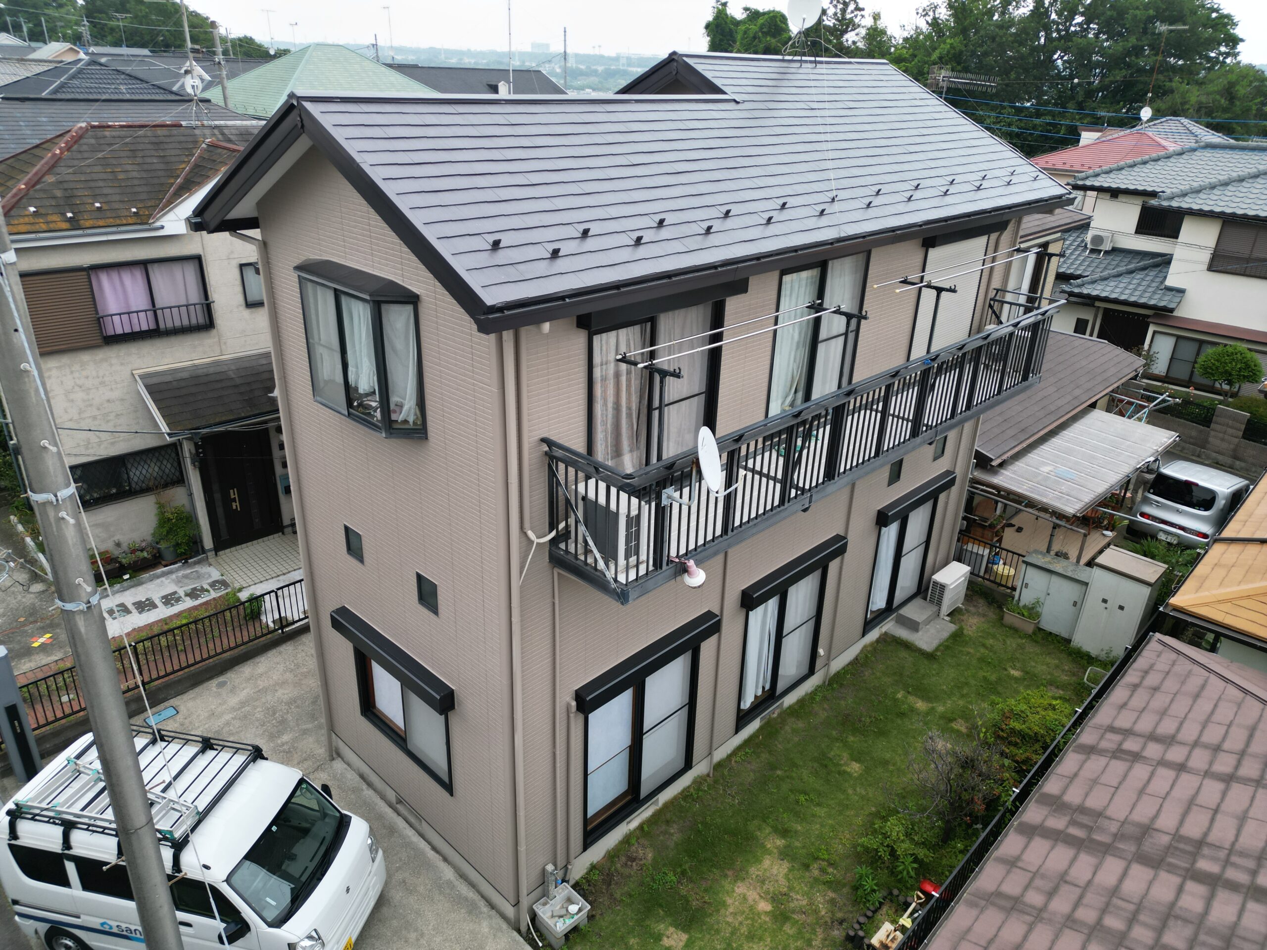 屋根・外壁塗装工事（低汚染・遮熱フッ素プラン）厚木市山際  H様邸