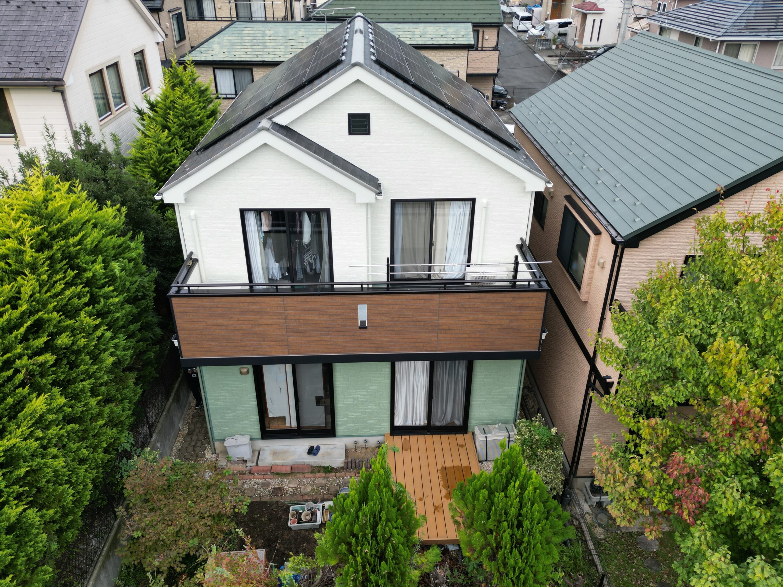 外壁塗装工事（遮熱ハイクラスシリコンプラン）厚木市みはる野市  S様邸