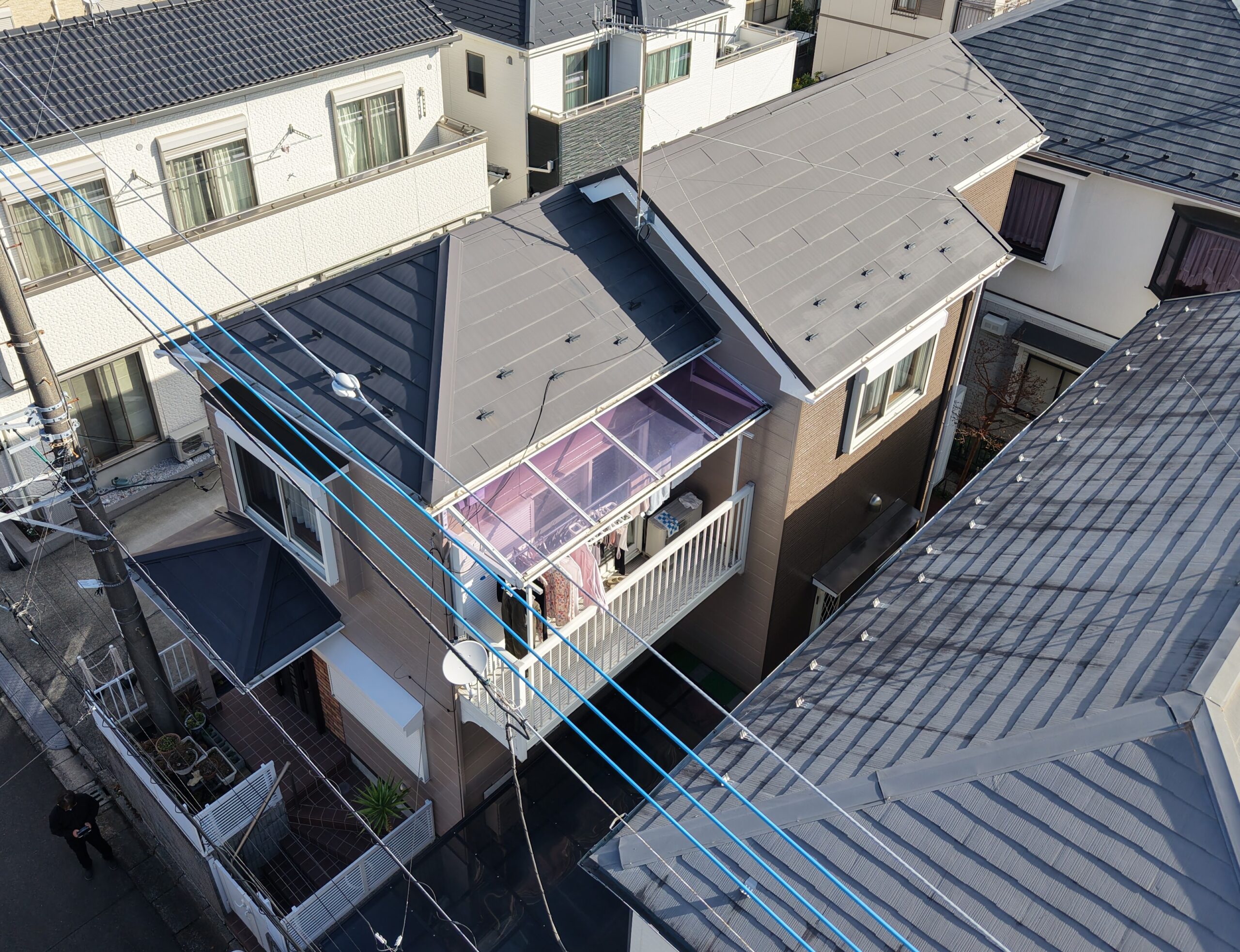 屋根・外壁塗装工事（超低汚染・遮熱フッ素プラン）伊勢原市高森台　K様邸