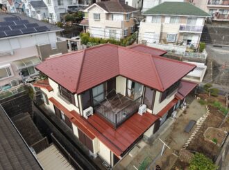 外壁塗装工事（遮熱ハイクラスシリコンプラン）厚木市長谷　U様邸