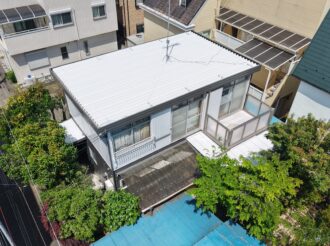 屋根・外壁塗装工事（弱溶剤フッ素プラン）