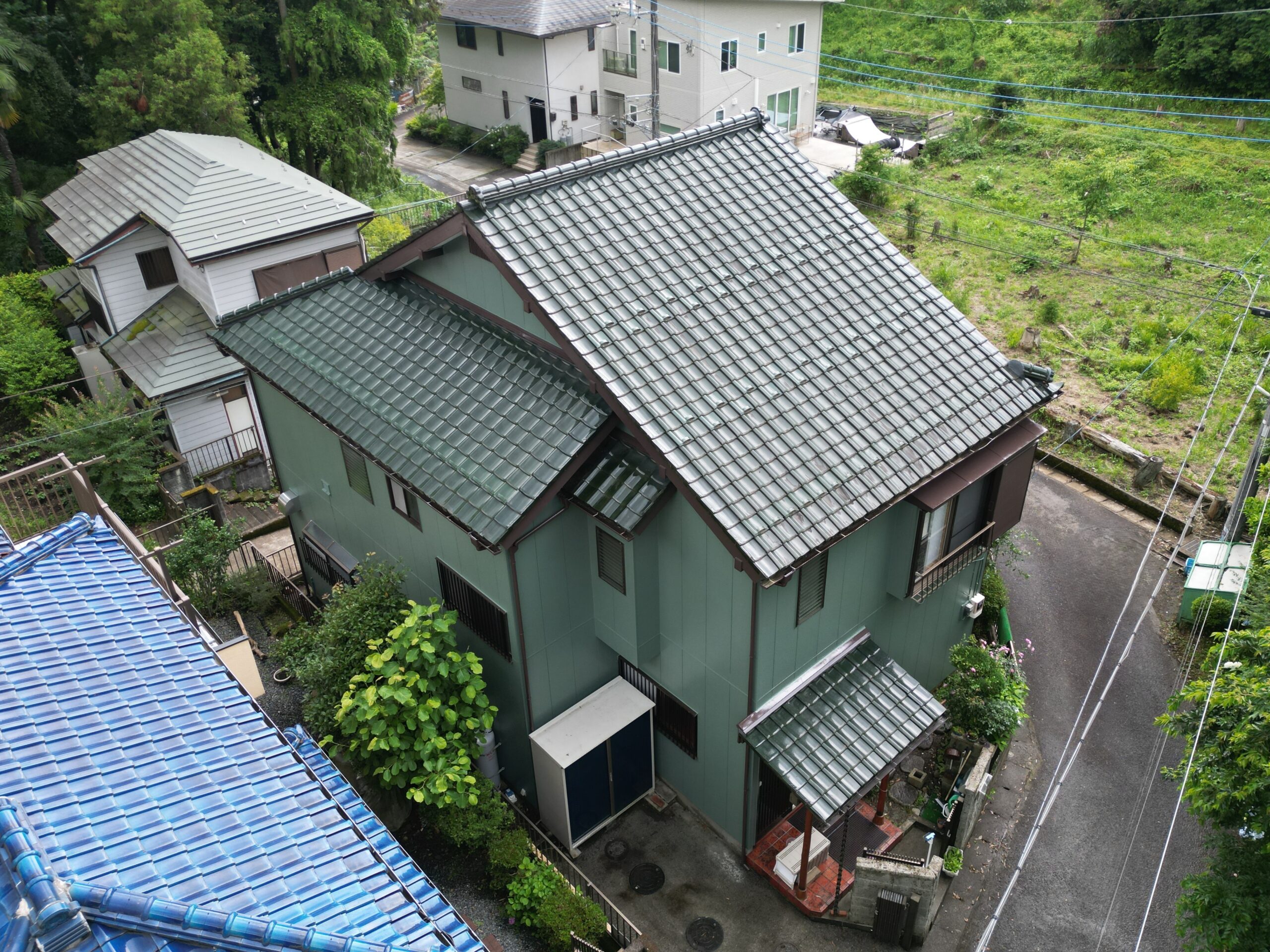外壁塗装工事（超低汚染シリコンプラン）厚木市上荻野　K様邸