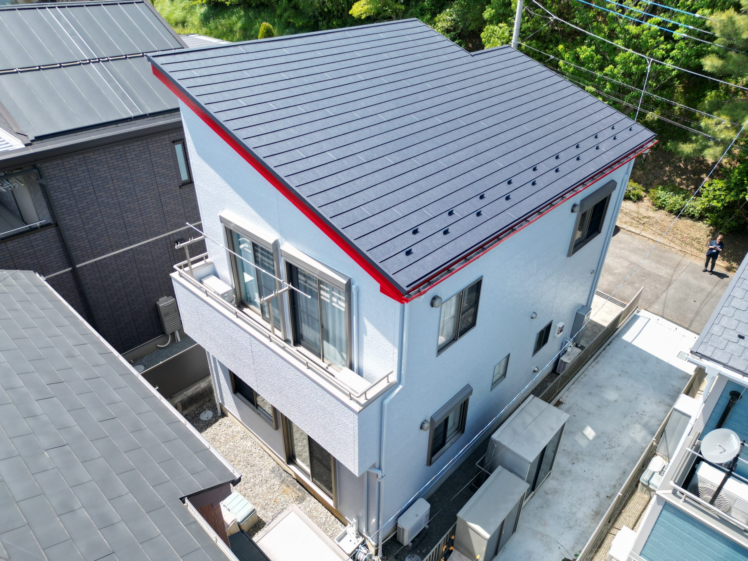 屋根カバー工事・外壁塗装工事（超低汚染・遮熱ハイクラスシリコンプラン）厚木市鳶尾　A様邸