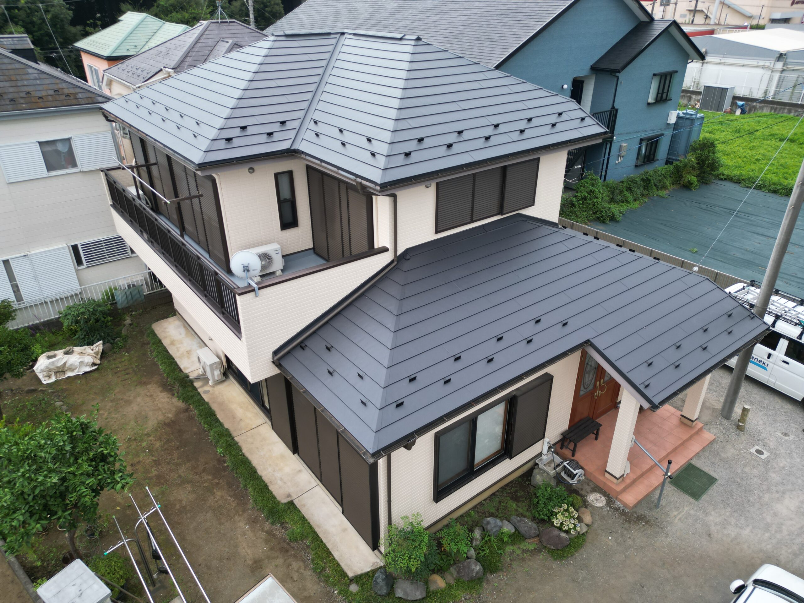 屋根工事・外壁塗装工事（超低汚染無機プラン）厚木市船子　U様邸